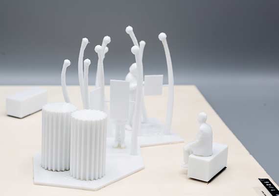 3D Druck der Skulptur am Informationsort, M1:50.